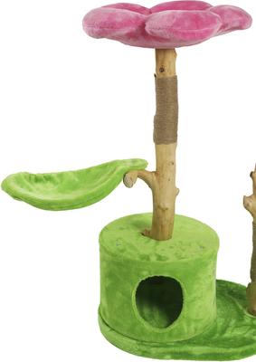 Show full view: KBSPETS Floral 45-in Sisal Cat Tree, Azalea slide 10 of 13