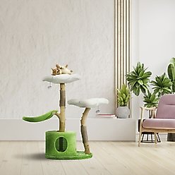 KBSPETS Floral 45-in Sisal Cat Tree, Daisy