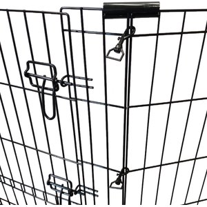 KennelMaster 8-Panel Dog Exercise Pen, Black, 24-in H x 24-in W
