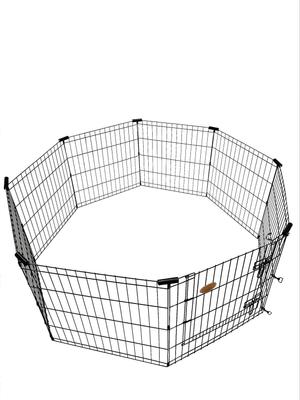 Show full view: KennelMaster 8-Panel Dog Exercise Pen, Black, 30-in H x 24-in W slide 2 of 9
