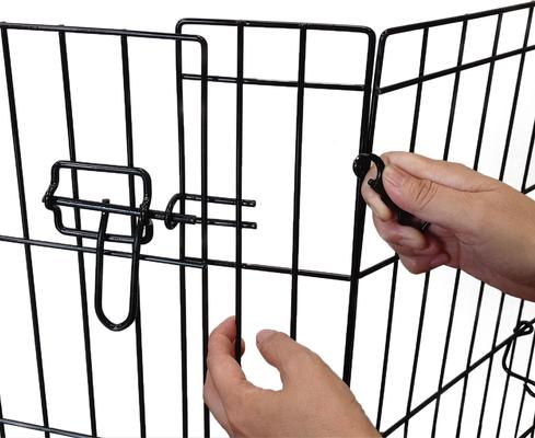 Show full view: KennelMaster 8-Panel Dog Exercise Pen, Black, 42-in H x 24-in W slide 5 of 11