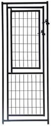 KennelMaster Dog Kennel Gate Panel, Black, 22.5-in x 57.75-in