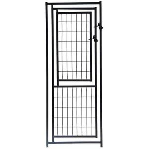 KennelMaster Dog Kennel Gate Panel, Black, 22.5-in x 57.75-in