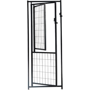 KennelMaster Dog Kennel Gate Panel, Black, 22.5-in x 57.75-in