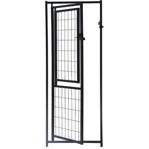 KennelMaster Dog Kennel Gate Panel, Black, 22.5-in x 57.75-in