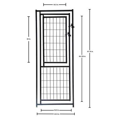 Show full view: KennelMaster Dog Kennel Gate Panel, Black, 22.5-in x 57.75-in slide 10 of 10