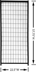 KennelMaster Dog Kennel Panel, Black, 22.5-in x 57.75-in slide 2 of 9