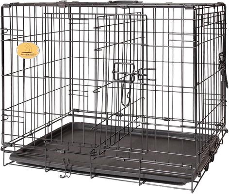 Show full view: KennelMaster Folding Dog Kennel Crate, Black, 24-in x 17-in x 19-in slide 2 of 9