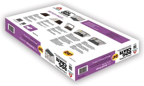 Show full view: KennelMaster Folding Dog Kennel Crate, Black, 24-in x 17-in x 19-in slide 9 of 9