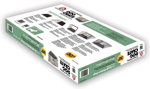 Show full view: KennelMaster Folding Dog Kennel Crate, Black, 30-in x 19-in x 23-in slide 9 of 9