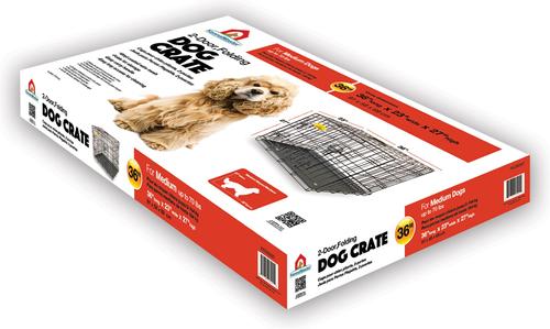 Show full view: KennelMaster Folding Dog Kennel Crate, Black, 36-in x 23-in x 26-in slide 8 of 10