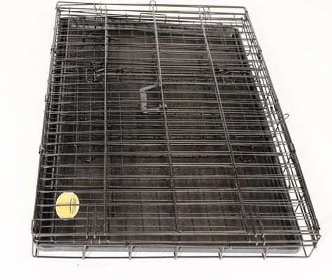 Show full view: KennelMaster Folding Dog Kennel Crate, Black, 42-in x 28-in x 30-in slide 7 of 9