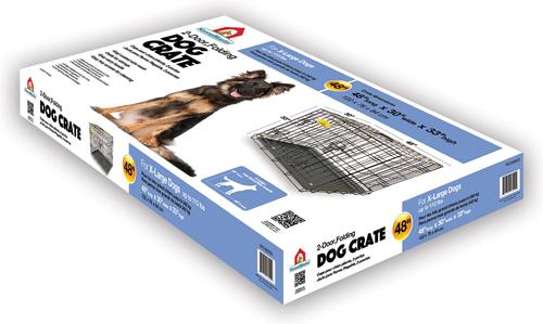 Show full view: KennelMaster Folding Dog Kennel Crate, Black, 48-in x 30-in x 33-in slide 8 of 10