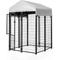 Show in main carousel: KennelMaster Vinyl Coated Welded Wire Boxed Dog Kennel, Black, 4-ft x 4-ft x 6-ft slide 6 of 11