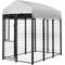 Show in main carousel: KennelMaster Vinyl Coated Welded Wire Boxed Dog Kennel, Black, 6-ft x 4-ft x 6-ft slide 1 of 11