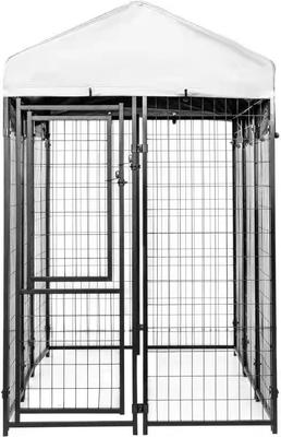 Show full view: KennelMaster Vinyl Coated Welded Wire Boxed Dog Kennel, Black, 6-ft x 4-ft x 6-ft slide 4 of 11