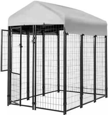 Show full view: KennelMaster Vinyl Coated Welded Wire Boxed Dog Kennel, Black, 6-ft x 4-ft x 6-ft slide 6 of 11