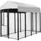 Show in main carousel: KennelMaster Vinyl Coated Welded Wire Boxed Dog Kennel, Black, 8-ft x 4-ft x 6-ft slide 1 of 10