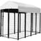 Show in main carousel: KennelMaster Vinyl Coated Welded Wire Boxed Dog Kennel, Black, 8-ft x 4-ft x 6-ft slide 5 of 10