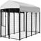 Show in main carousel: KennelMaster Vinyl Coated Welded Wire Boxed Dog Kennel, Black, 8-ft x 4-ft x 6-ft slide 6 of 10