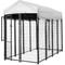 Show in main carousel: KennelMaster Vinyl Coated Welded Wire Boxed Dog Kennel, Black, 8-ft x 4-ft x 6-ft slide 7 of 10