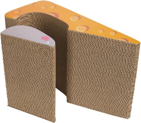 Show full view: Kensie Cheese & Mouse Cat Scratcher, Large, Yellow slide 4 of 4