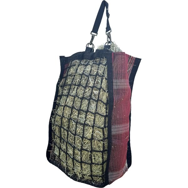 Feed Hay Nylon Hay Bag Green Hay Net Bag For Horse And Livestock Slow Feeder, Plastic Hay
