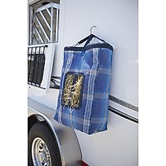 Kensington Protective Products 2 Flake Horse Hay Bag with Rim, Kentucky Blue