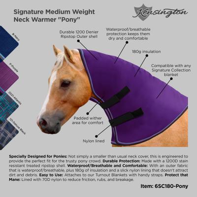 Show full view: Kensington Protective Products Signature Pony Neck Warmer, Atlantis slide 3 of 4