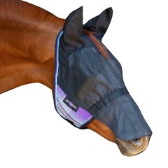 Kensington Protective Products UViator CatchMask Horse Mask with Ears & Removable Nose & Forelock Opening, Lavender Mint, Medium