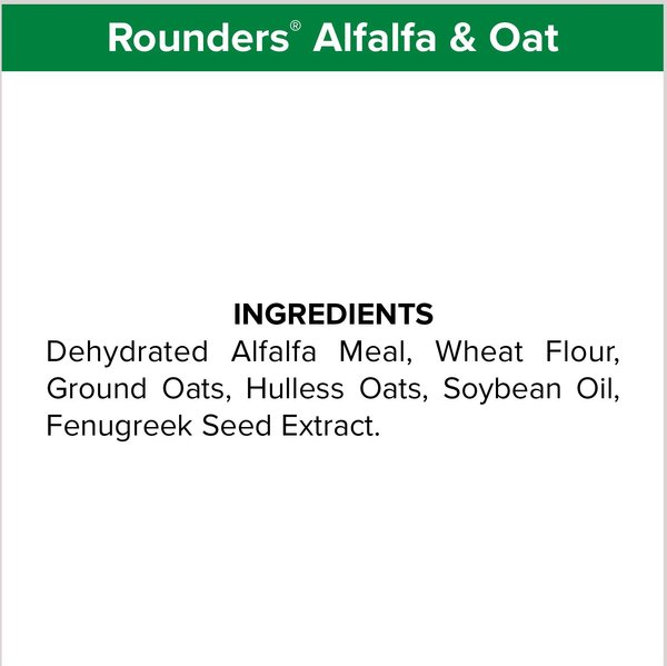 Show full view: Kent / Blue Seal Alfalfa & Oats Rounders Horse Treats, 30-oz bag slide 5 of 7