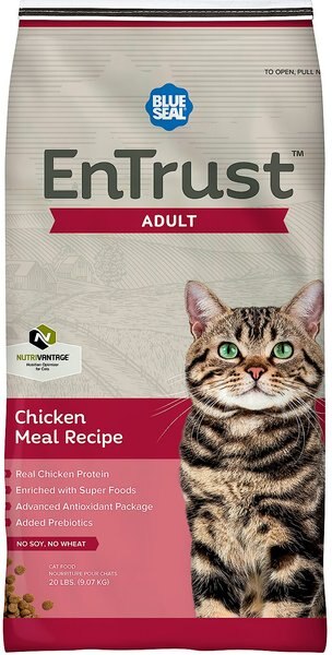 Kent / Blue Seal EnTrust Chicken Meal Recipe No Soy or Wheat Dry Cat Food