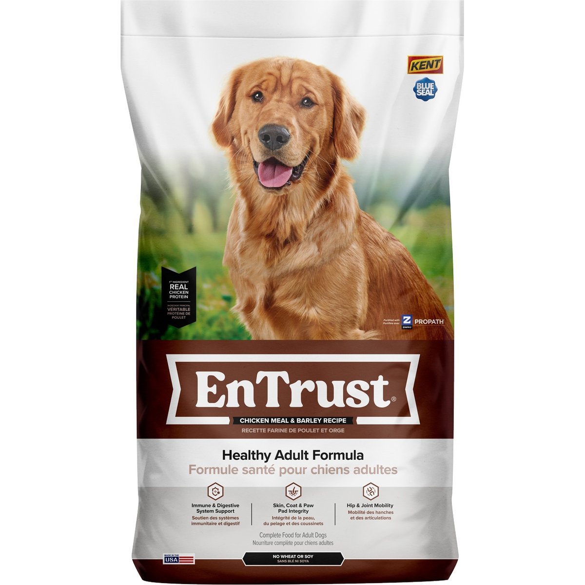 Kent / Blue Seal EnTrust Adult Chicken Meal & Barley Recipe Dry Dog Food, 20-lb bag