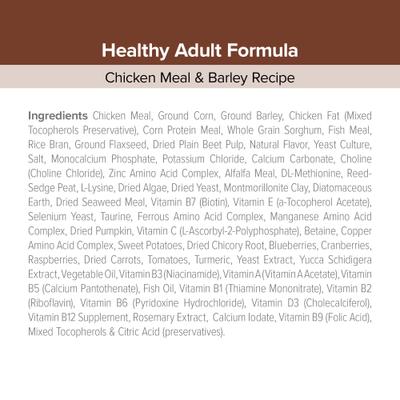 Show full view: Kent / Blue Seal EnTrust Adult Chicken Meal & Barley Recipe Dry Dog Food, 35-lb bag slide 8 of 8