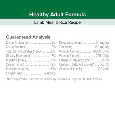 Show full view: Kent / Blue Seal EnTrust Adult Lamb Meal & Rice Recipe Dry Dog Food, 40-lb bag slide 6 of 7