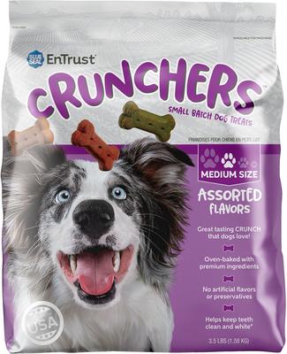 Show full view: Kent / Blue Seal EnTrust Crunchers Assorted Crunchy Dog Treats, Medium, 3.5-lb bag slide 1 of 10