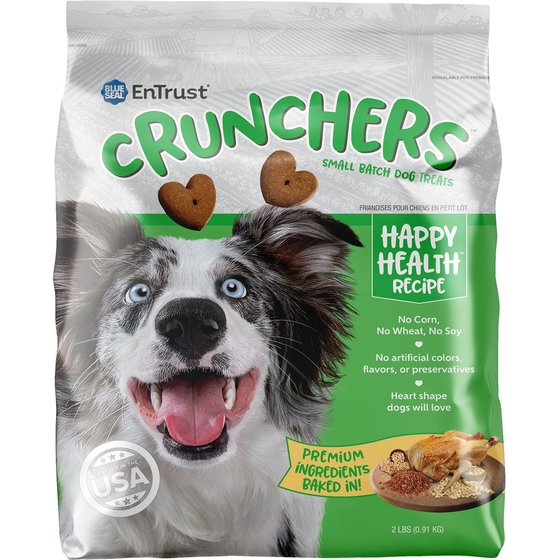 KENT BLUE SEAL EnTrust Crunchers Happy Health Crunchy Dog