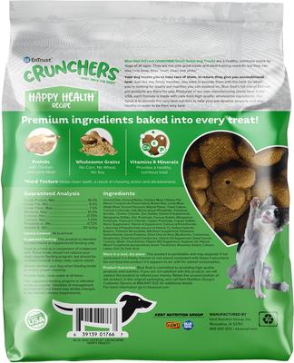 Show full view: Kent / Blue Seal EnTrust Crunchers Happy Health Crunchy Dog Treats, 2-lb bag slide 3 of 10
