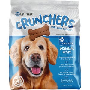 Kent / Blue Seal EnTrust Crunchers Original Crunchy Dog Treats, Large, 3.5-lb bag