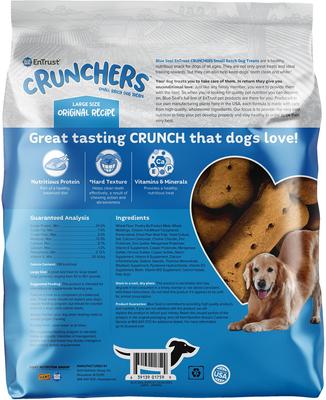 Show full view: Kent / Blue Seal EnTrust Crunchers Original Crunchy Dog Treats, Large, 3.5-lb bag slide 3 of 7