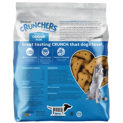 Show full view: Kent / Blue Seal EnTrust Crunchers Original Crunchy Dog Treats, Medium, 3.5-lb bag slide 3 of 7