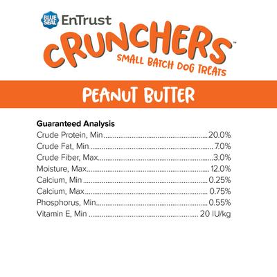 Show full view: Kent / Blue Seal EnTrust Crunchers Peanut Butter Crunchy Dog Treats, Medium, 3.5-lb bag slide 9 of 10