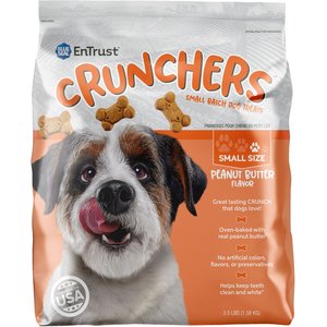 Kent / Blue Seal EnTrust Crunchers Peanut Butter Crunchy Dog Treats, Small, 3.5-lb bag
