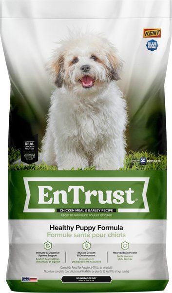 Kent / Blue Seal EnTrust Puppy Chicken Meal & Barley Recipe Dry Dog Food