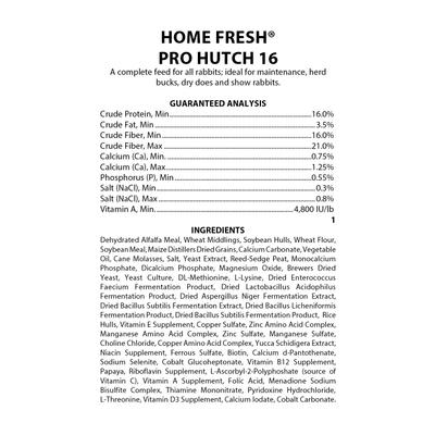 Show full view: Kent / Blue Seal Home Fresh Pro Hutch 16 Pellet Rabbit Food, 7-lb bag slide 7 of 10