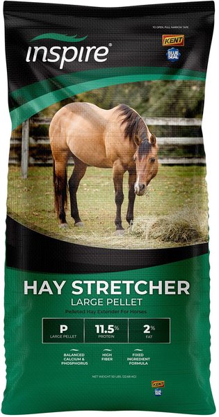 Show full view: Kent / Blue Seal Inspire Hay Stretcher Large Pellet Horse Feed, 50-lb bag slide 1 of 8