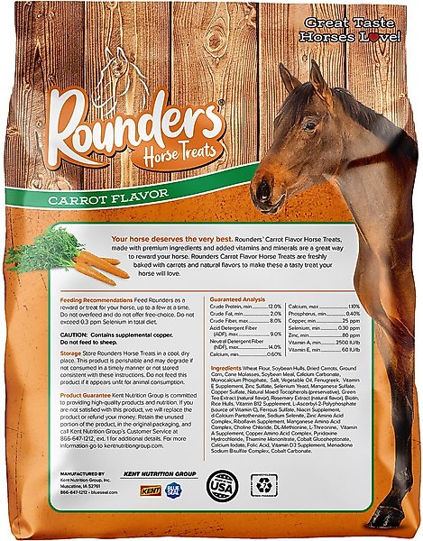 Show full view: Kent / Blue Seal Rounders Carrot Flavor Horse Food, 30-oz bag slide 2 of 8