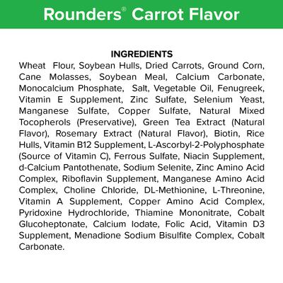 Show full view: Kent / Blue Seal Rounders Carrot Flavor Horse Food, 30-oz bag slide 5 of 8
