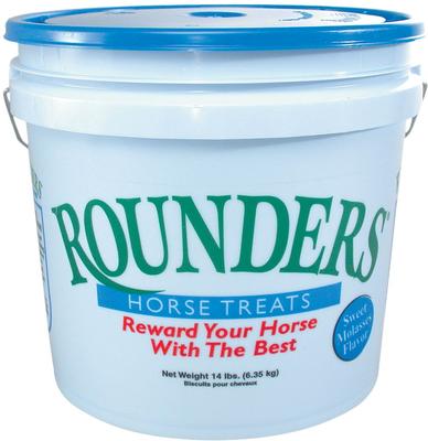 Show full view: Kent / Blue Seal Rounders Molasses Flavor Horse Treats, 14-lb bucket slide 1 of 5