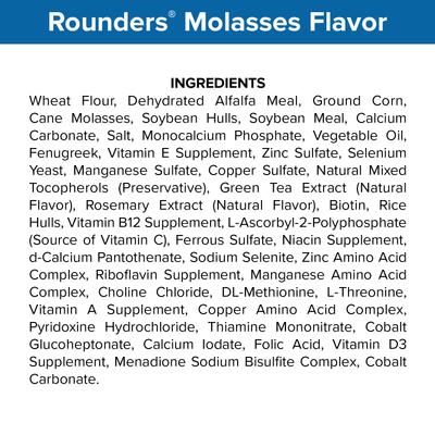 Show full view: Kent / Blue Seal Rounders Molasses Flavor Horse Treats, 14-lb bucket slide 4 of 5